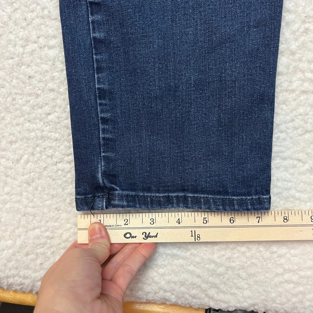 Lee Jeans Womens 8 Short‎ Blue Relaxed Fit Straight Leg 3051816 Stretch Denim